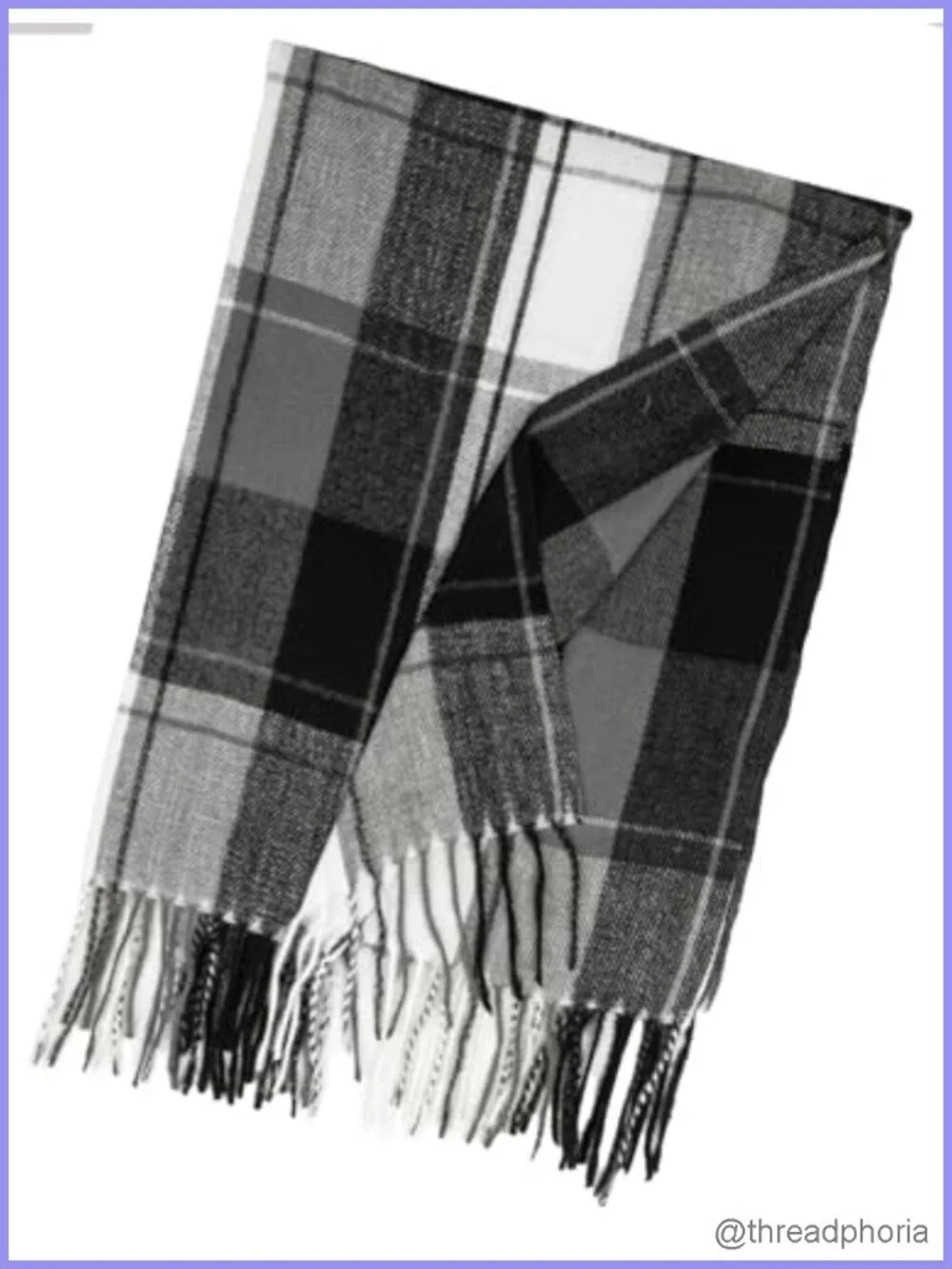 Winter Scarf Long Shawl Wrap British Plaid Soft Polyester Extra Large